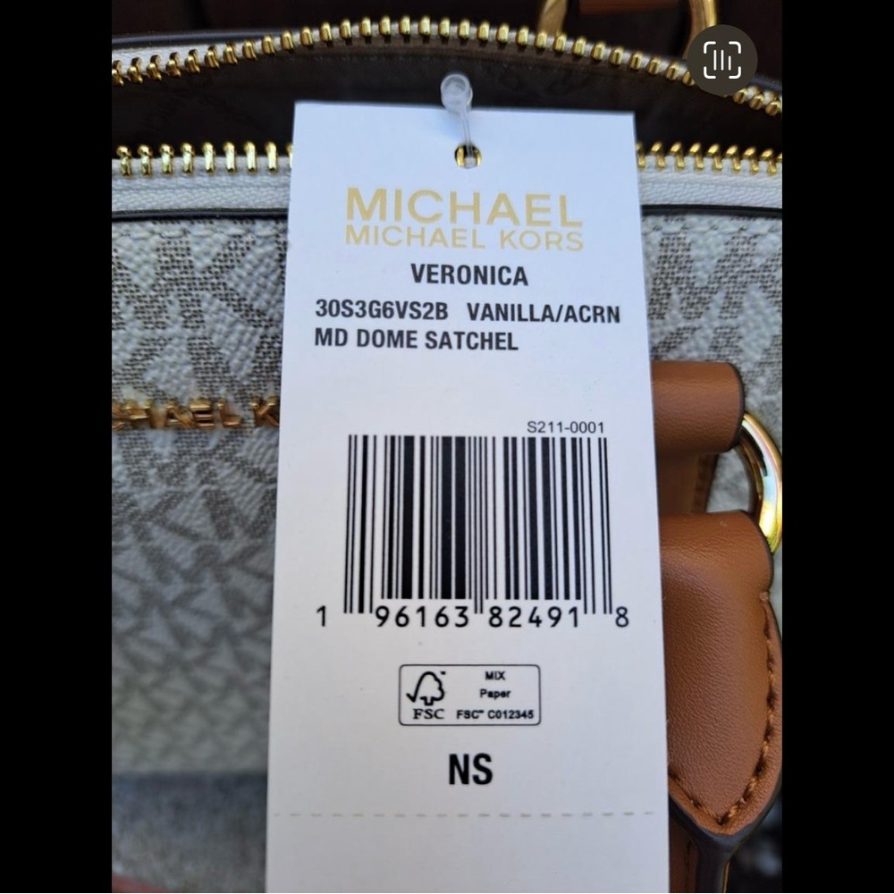 NWT Veronica Medium Logo Dome Satchel (Retired) - Picture 3 of 3